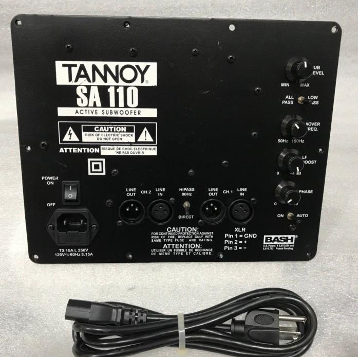 TANNOY SA110 REPLACEMENT PLATE AMPLIFIER - REFURBISHED - 100% WORKING