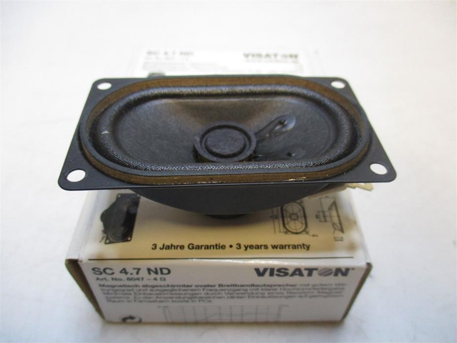 Visaton (SC 4.7 ND) Magnetically Shielded Oval Wise-Band Loudspeaker - Lot of 2