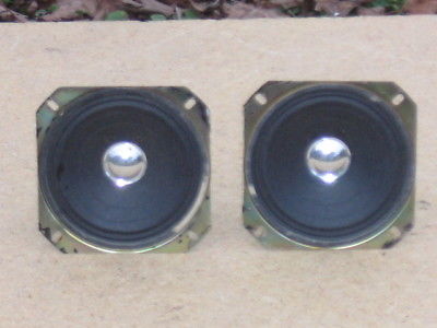 Pair Of 8 ohm 4'' full range  used in a  single speaker system IN Good Cond!