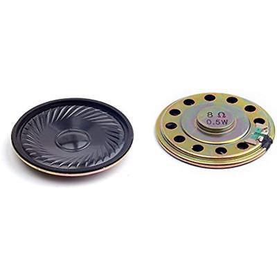 2Pcs Diameter 5cm 8ohm 0.5W Loudspeaker Woofer Small Speaker For Arduino (Pack