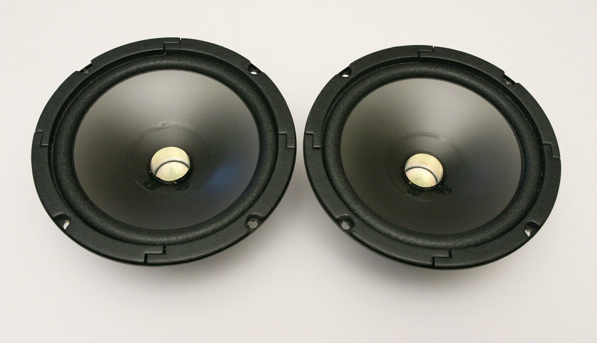 Radio Shack 6 1/2 inch 6.5 Woofer PAIR 40-1011A Dustcaps Removed