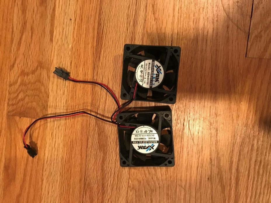 4 - XFAN BRUSHLESS DC FANS MODEL# RDM6025S DC12V O.10A