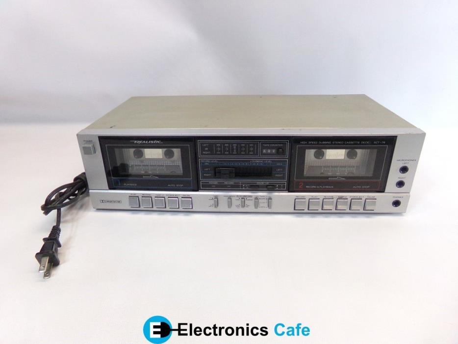 Realistic SCT-74 Stereo Cassette Deck *No Remote*