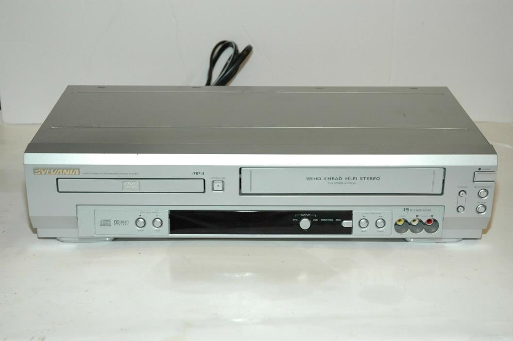 SYLVANIA SRD3900 DVD/VCR VHS Combo Player Tested No Remote