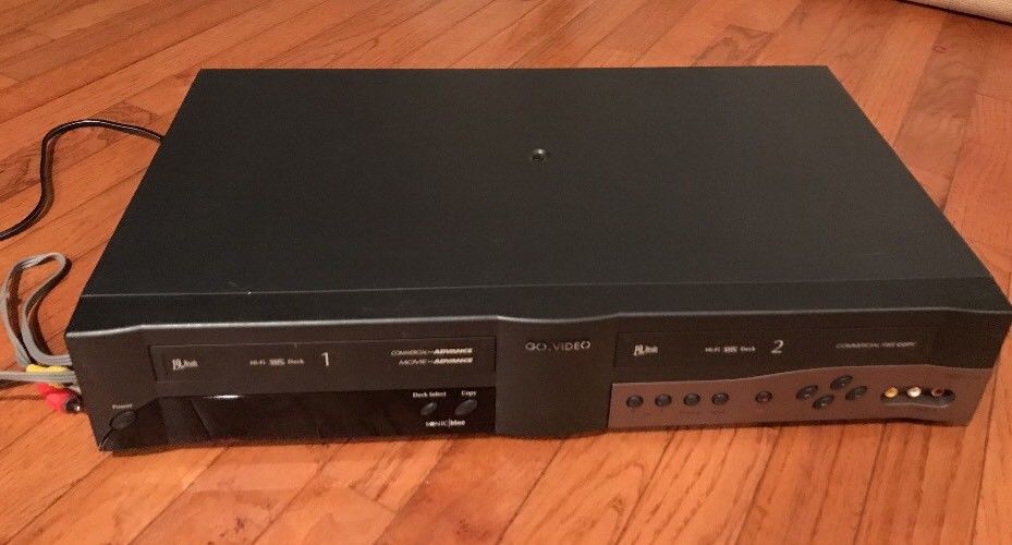 Go Video Dual-Deck Record VCR DDV3110 Video Cassette Record VHS Commercial Movie