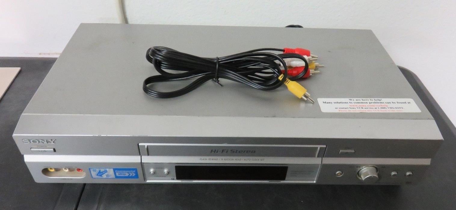 SONY SLV-N750 VCR VHS Video Cassette Player - TESTED WORKS - NO REMOTE
