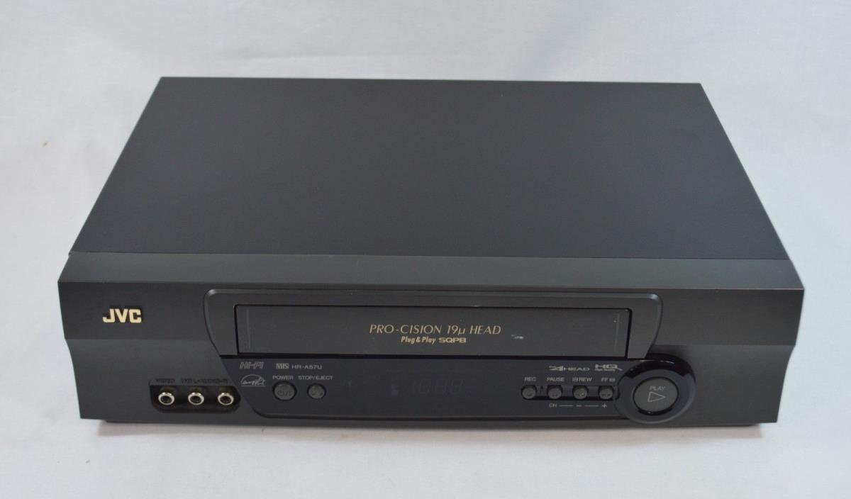 JVC HR-A57U Pro-Cision 4-Head VCR VHS Stereo Video Player Recorder TESTED WORKS