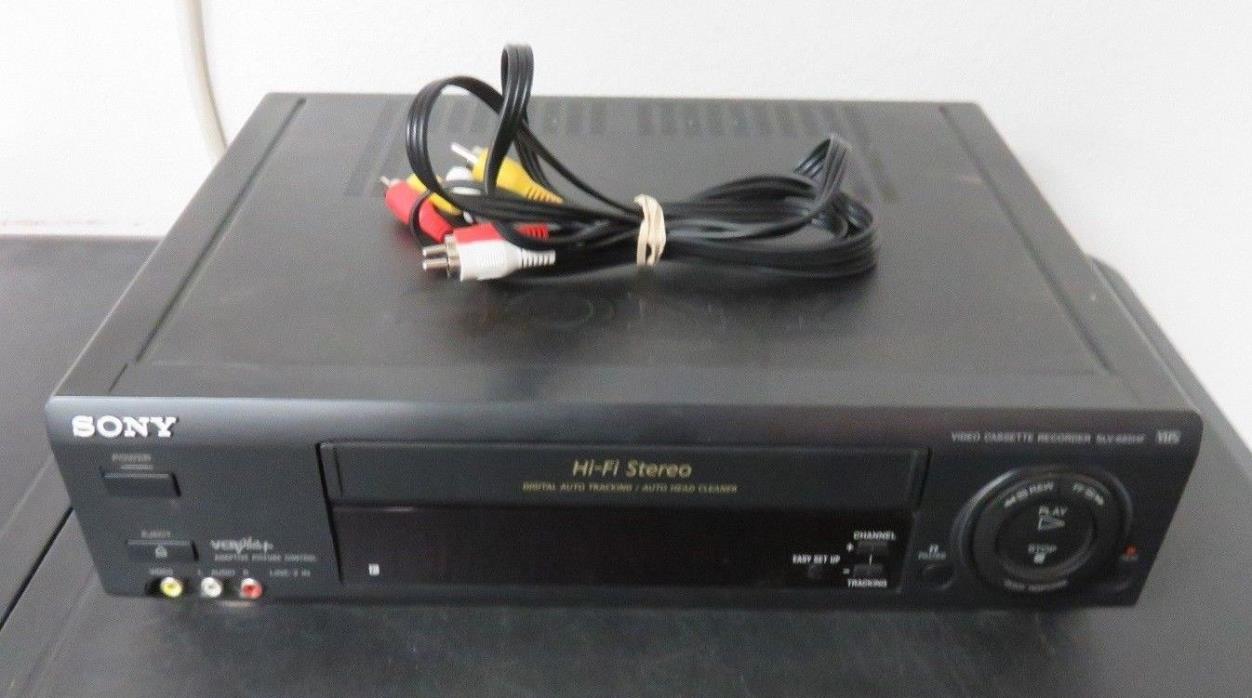 Sony VCR VHS SLV-685HF Video Cassette Recorder Hi-Fi Stereo Black Good Condition