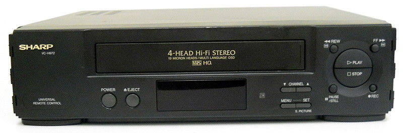 Sharp VC-H972U VHS VCR Recorder AV Cables  Hi Fi Stereo SHIPS IN 1 DAY