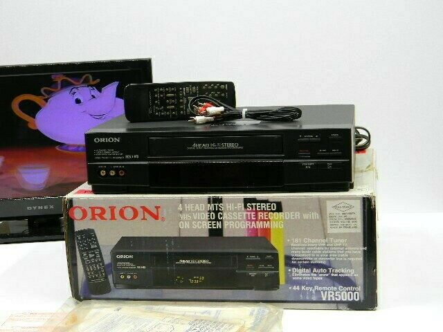 Orion VR5000 VCR Recorder 4 Head HiFi VHS Player Tested and Working w/ Remote
