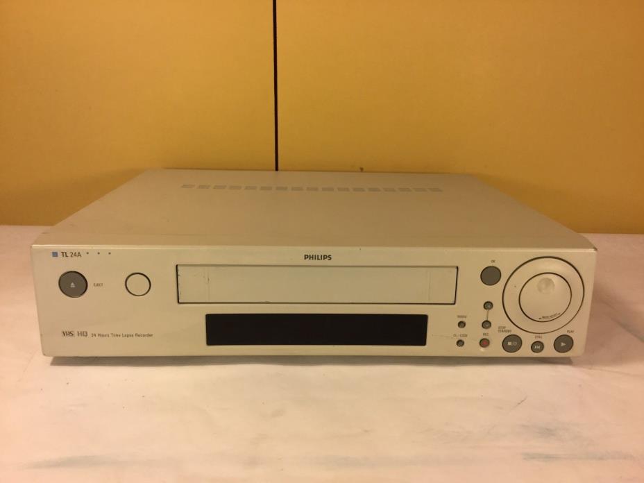 Philips TL24A5T 24-Hours Time Lapse VCR Video Cassette Recorder