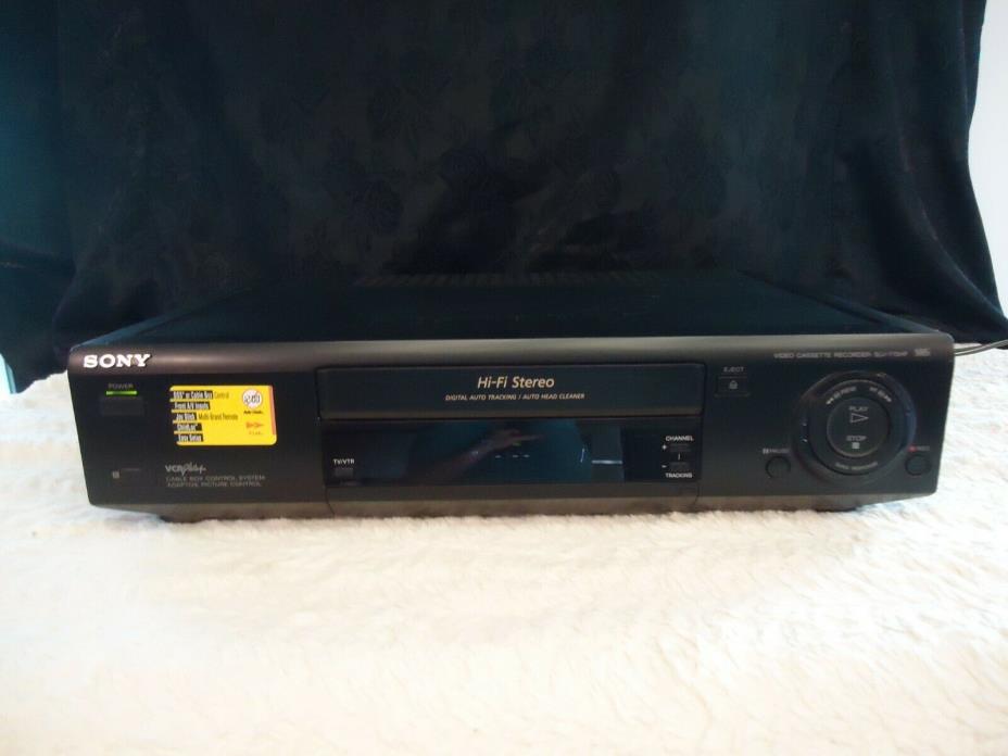 SONY HI-FI STEREO 4 HEAD VCR / AUTO HEAD CLEANER MODEL SLV-775HF ( no remote )