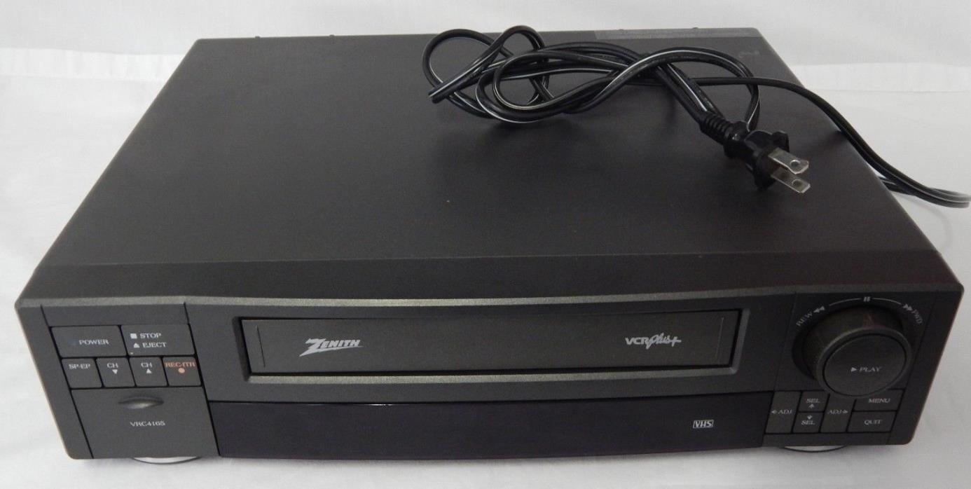 Zenith VRC4165 VCR  Video Cassette Recorder Player VTG VCR Plus