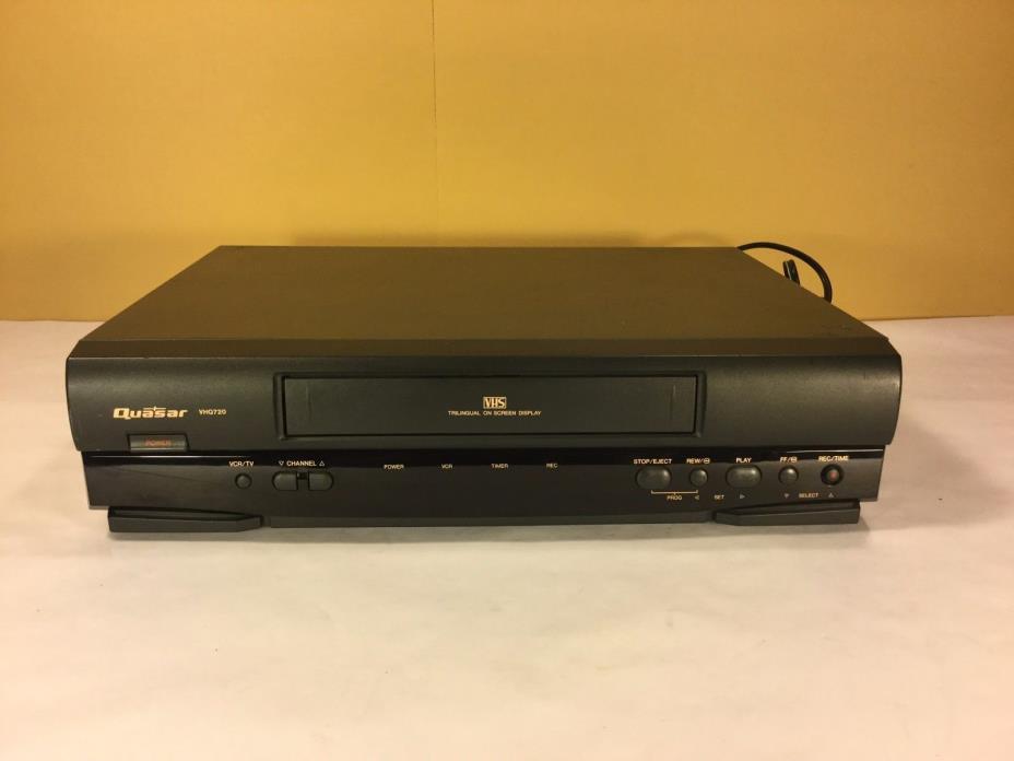 Quasar VHQ720 VHS VCR Player -TESTED AND WORKS GREAT- Good Condition