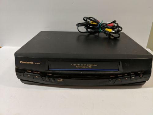 Panasonic 4 Head Omnivision VHS  PV-8450 VCR TESTED W/ cables