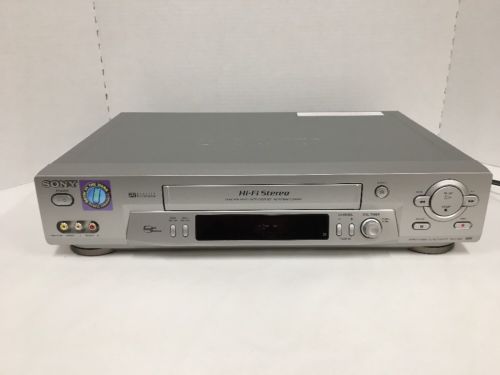 Sony VHS Video Cassette Recorder VCR SLV-N81 - 19 Micron Head / Auto Clock Set