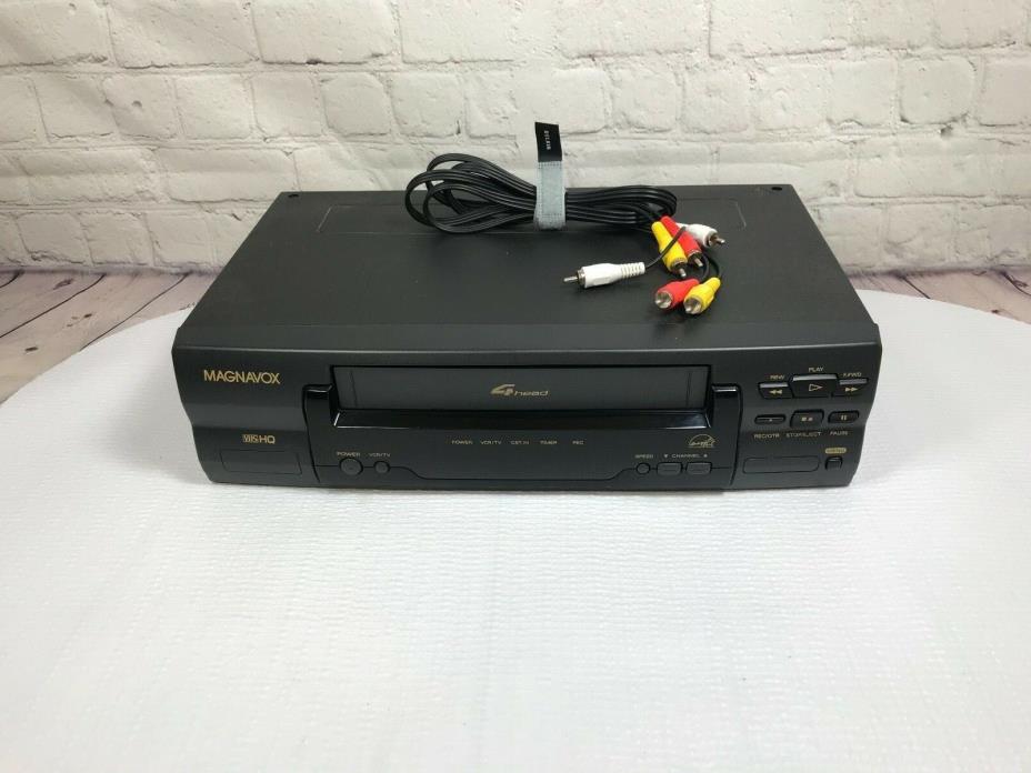 Magnavox VR400BMG24 VHS Player 4 Head VCR Recorder  - Tested & Working