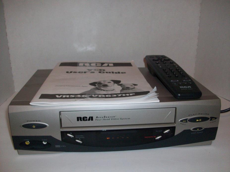 RCA vr546/vr637HF AccuSearch 4 head video system
