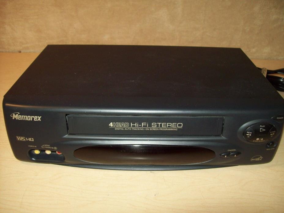 Memorex~4 Head~VCR~VHS Player~Tested~Works~MVR4040A
