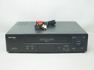 SHARP VC-H972 VCR VHS Player/Recorder Works Great! Free Shipping!