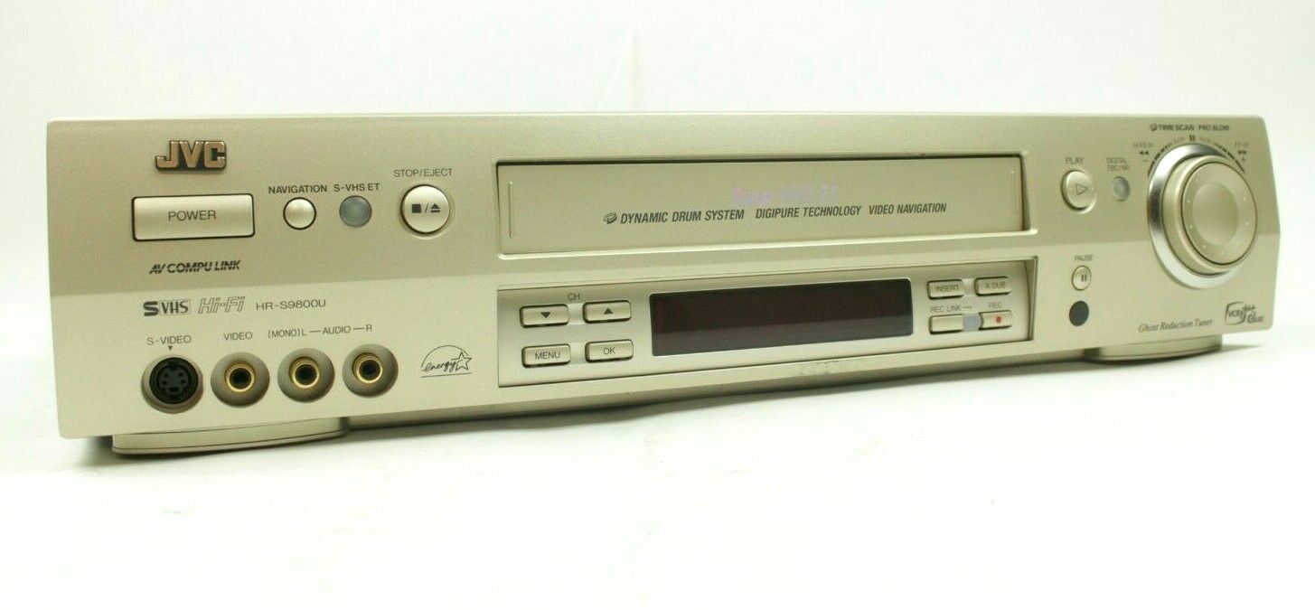 JVC Super VHS S-VHS Player VCR Gold Model HR-S9800 Top Of The Line