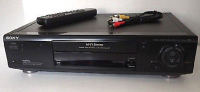 Sony SLV-775HF HiFi Stereo VHS VCR Recorder Player With Tuner Remote & Cables
