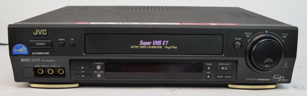 JVC HR-S3600U VCR Video Cassette Recorder Super VHS SVHS S-VHS