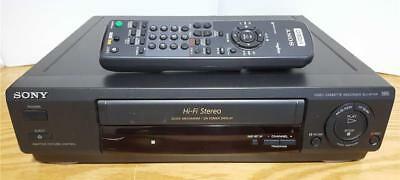 Sony 4 Head Hi Fi Stereo VHS VCR Video Player Recorder Tuner slv-677hf + Remote