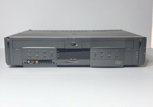 Go Video Dual Deck VHS System Record Copy Transfer VHS/VCR Player Model GV3060X