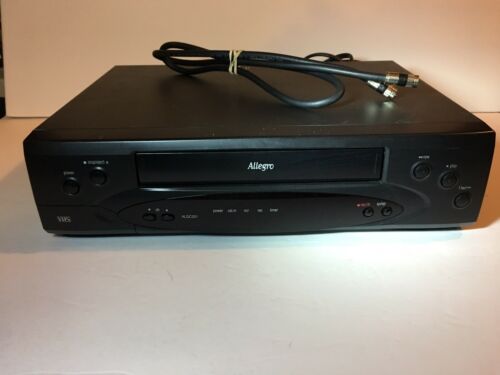 Allegro 4 Head VCR VHS Player ALGC201 Tested and Working