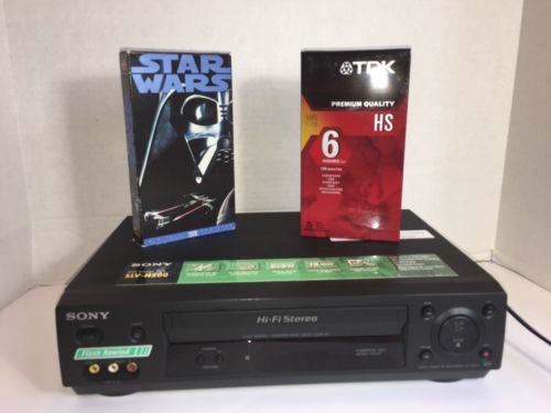 Sony SLV-N500 VCR 4 Head Hi-Fi Stereo VHS Player Video Recorder No Remote