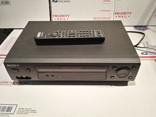 Sony SLV-N500 VCR Hi-Fi Stereo VHS VCR Player Recorder with Remote