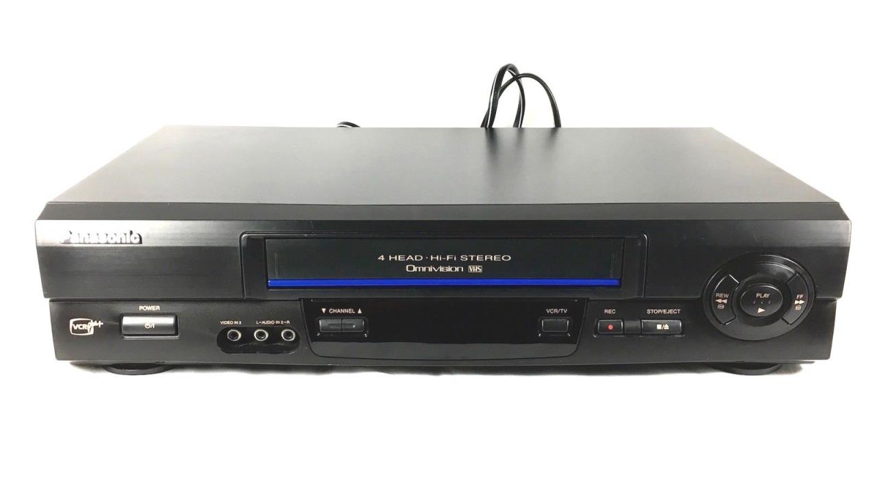 Panasonic PV-V4611 VHS VCR HiFi 4 Head Recorder Player PV-V4611 Remote - Manual
