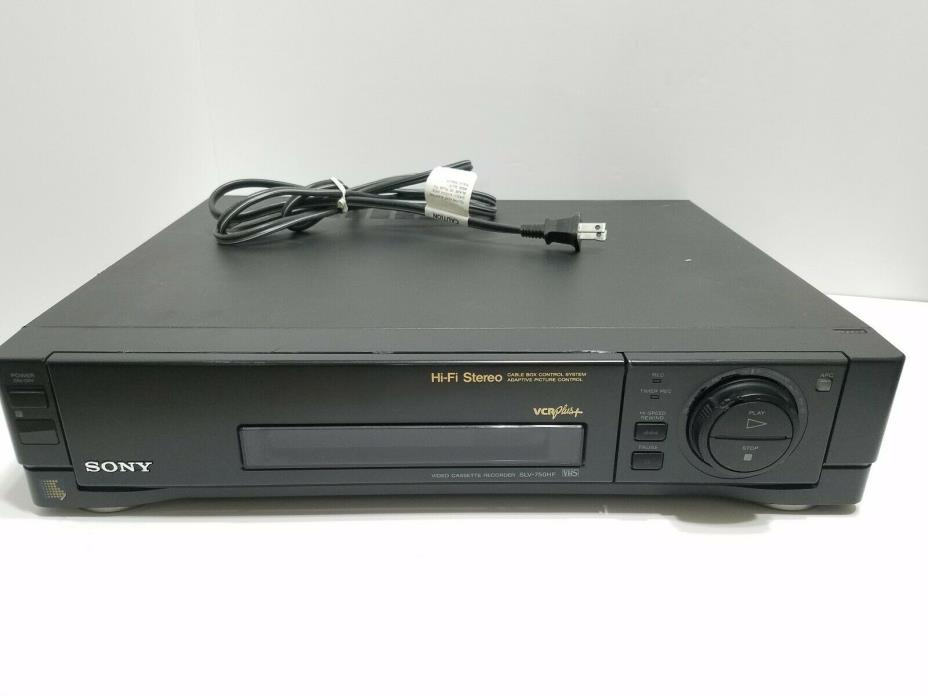 Sony SLV-750HF HI-Fi Stereo VHS VCR Recorder Without Remote Tested Working