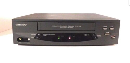Daewoo DV-T5DN 4 Head HQ High Speed Rewind VHS VCR Player/Recorder Works Great