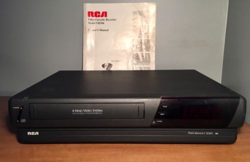 RCA VR506 VCR VHS Player Works/Tested W/ Manual