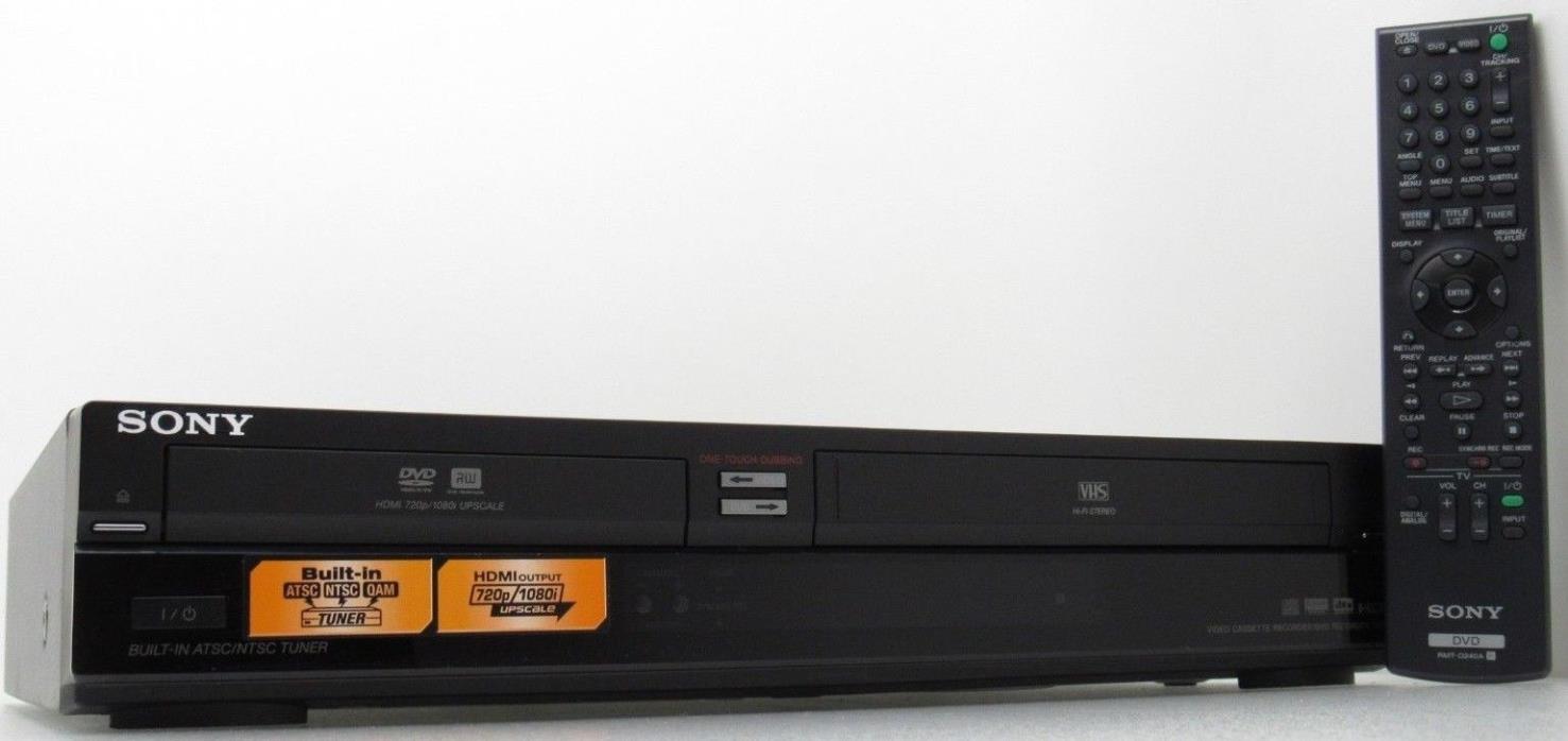 Sony Combo HDMI DVD VCR Stereo VHS Recording with Remote RDR-VXD665