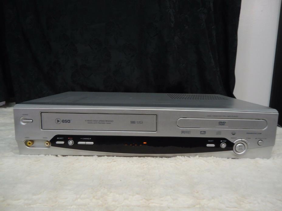 ESA VCR / DVD PLAYER COMBO 4 HEAD HIGH SPEED REWIND MODEL E4000 ( no remote )