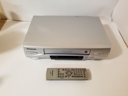 Panasonic Omnivision PV-V4524S VHS VCR 4 Head Hi-Fi TESTED Working with REMOTE