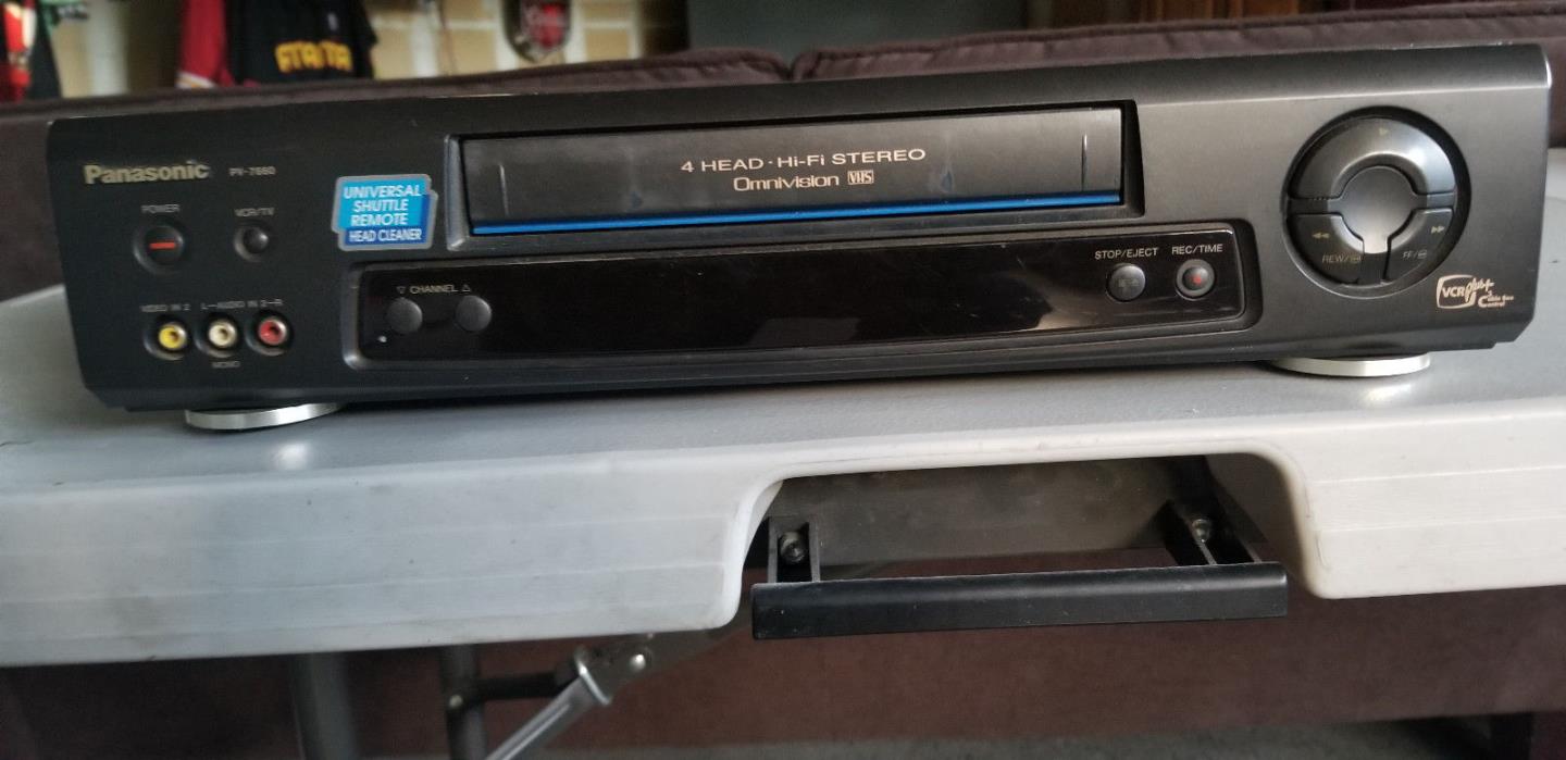 Panasonic PV-7660 VHS VCR HI-Fi Stereo 4 head