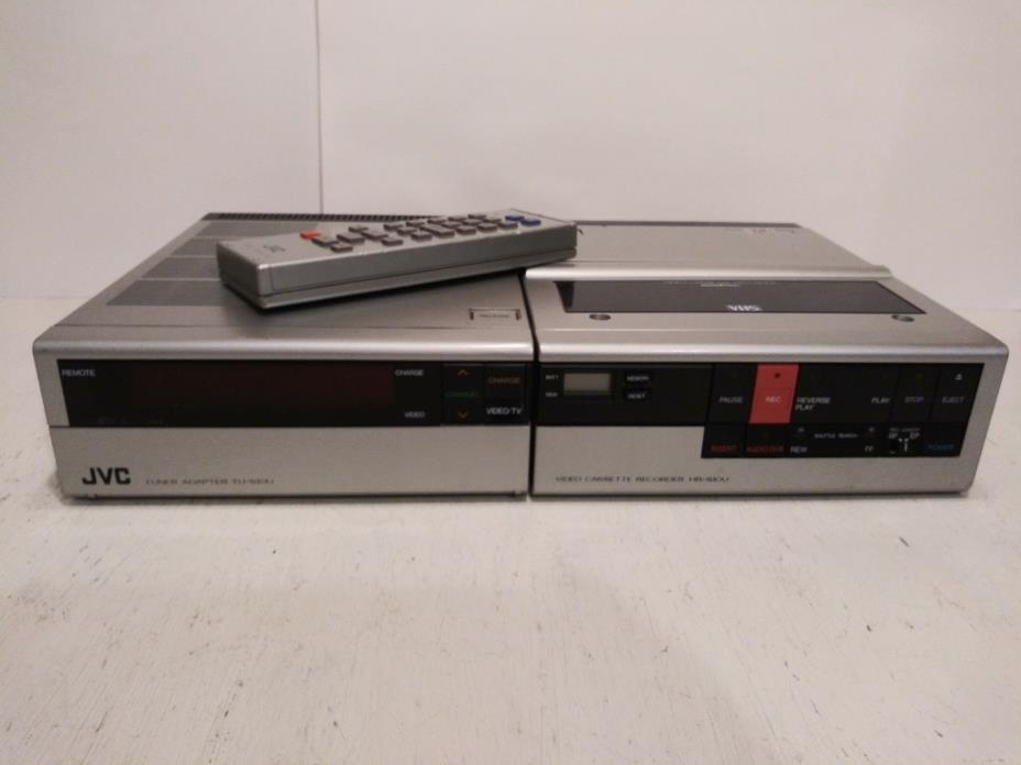 JVC HR-S10U VHS Cassette Recorder NB-P4U Power Pack TU-S10U Tuner Adapter Player