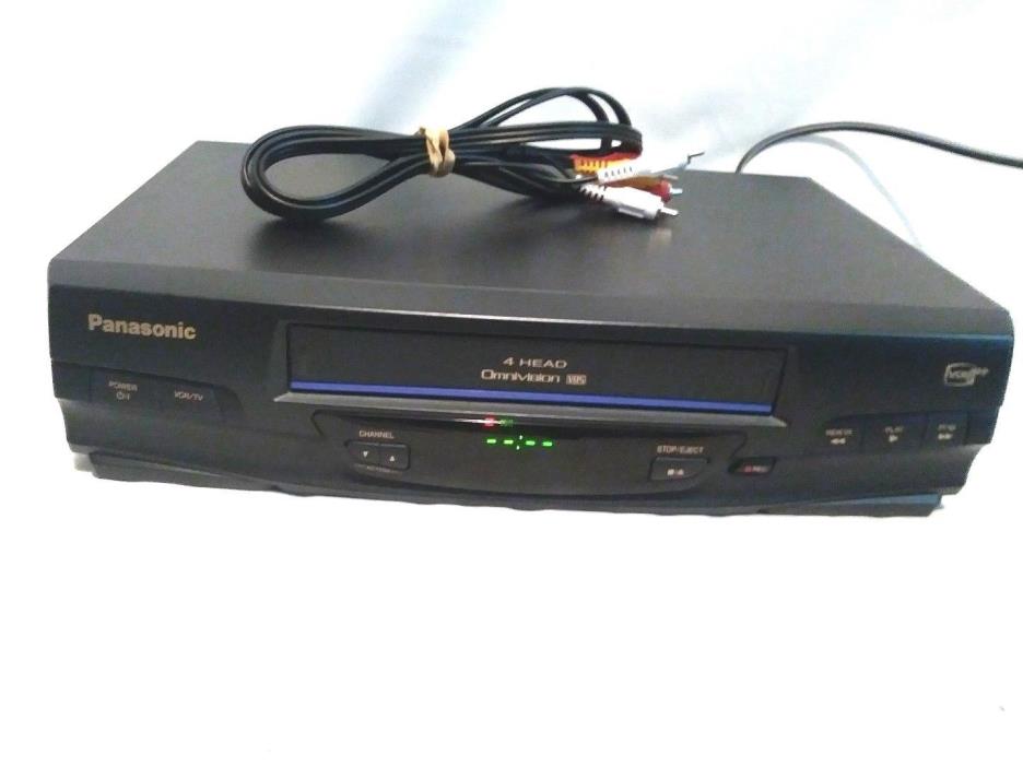Panasonic PV-V4020 VHS VCR Plus Video Cassette Player Recorder 4 Head w Remote