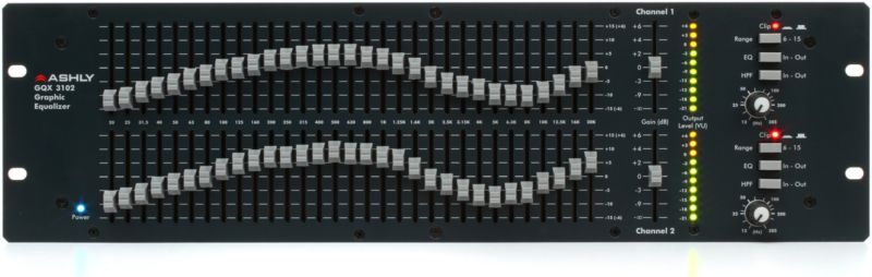 Ashly GQX3102 (Dual 31-Band 1/3 Octave)
