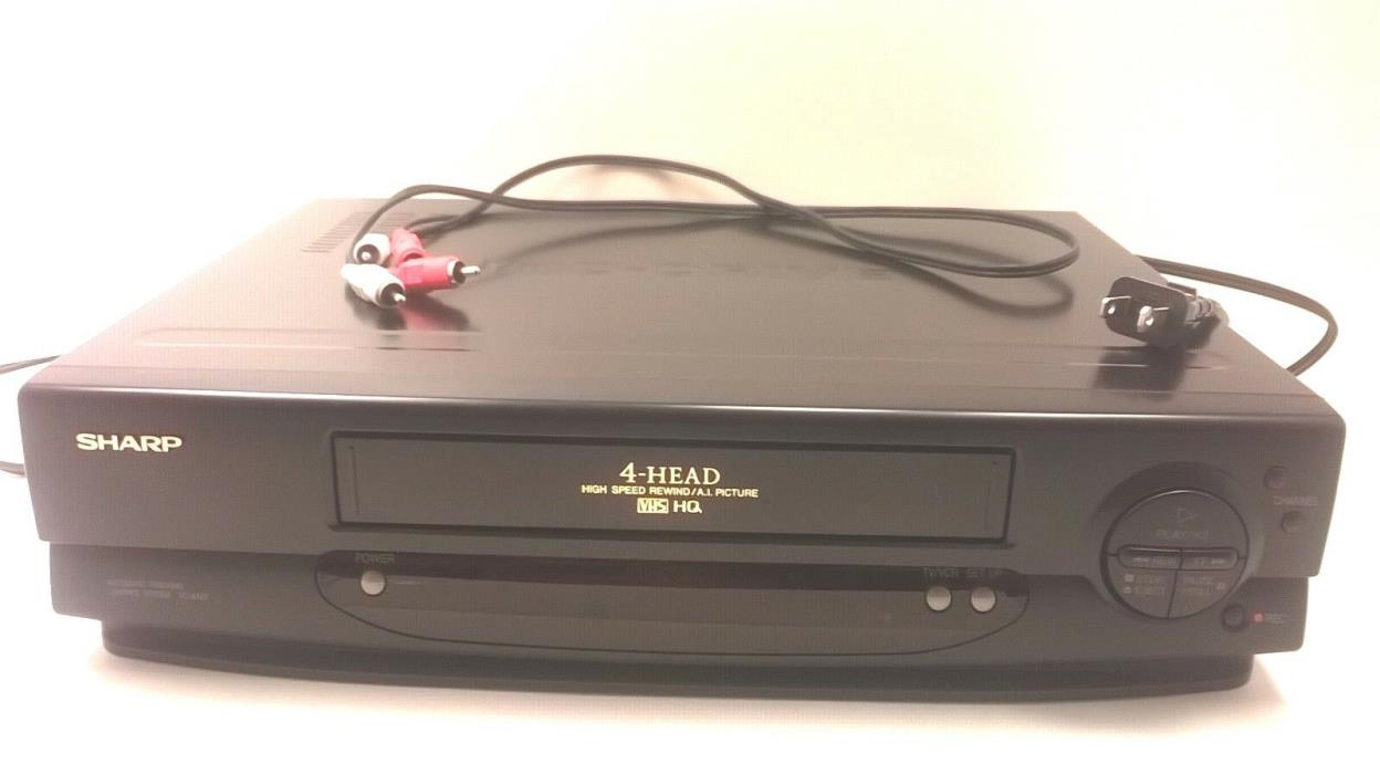 SHARP VC-A522 4 Head VHS VCR Player Recorder FOR PARTS NOT WORKING