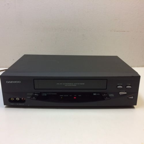 Daewoo DV-T8DN VCR VHS Player HQ Hi-Fi Stereo System High Speed Rewind •WORKING?