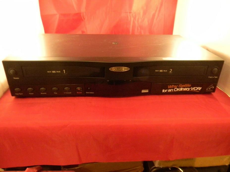 GO-VIDEO DDV9490 VCR Video Recorder Player Dual Deck Hi-Fi 4-Head L@@K!!!!