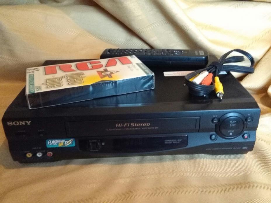 Sony SLV-N55 Vhs 4-Head Hi Fi Video Cassette Recorder & Remote