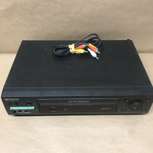 Sony VCR VHS Player Recorder 4 Head Hi Fi Stereo Home Theater Tape SLV-N500