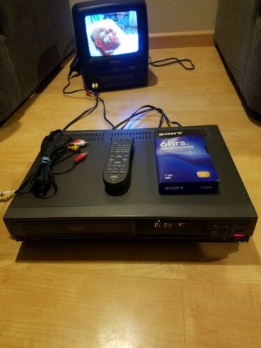 JVC HR-D550U VHS Digital VCR With Remote and Extras Tested Working