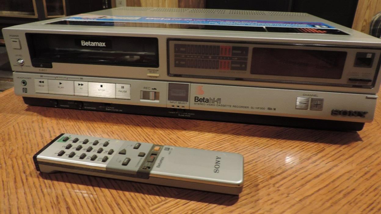 Sony Betamax SL-HF300 Classic Vintage Beta VCR